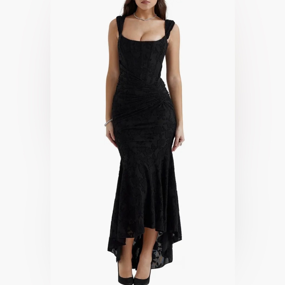 House of CB black lace dress